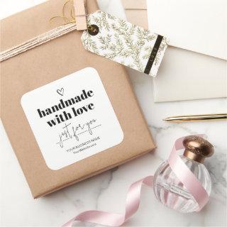 Handmade With Love  Square Sticker