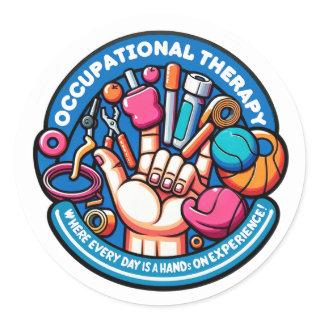Hands-On Therapy - Occupational Therapy Classic Round Sticker