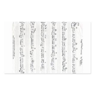 Handwritten Sheet Music sticker