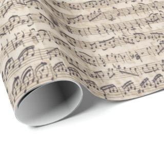 Handwritten Vintage Sheet Music Notes