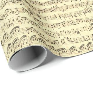 Handwritten Vintage Sheet Music Notes