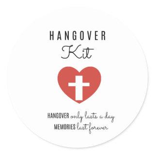 Hangover Kit Drinking Labels,  Favor Sticker Label