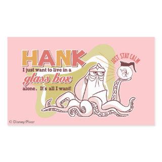 Hank | Live in a Glass Box Alone Rectangular Sticker