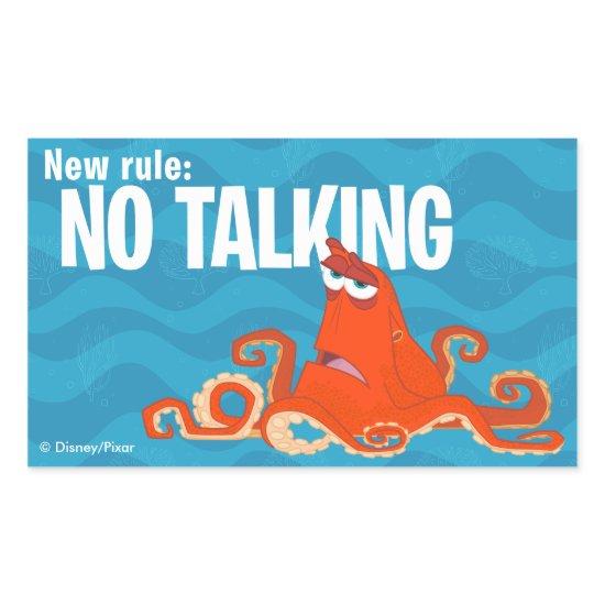 Hank | New Rule...No Talking Rectangular Sticker