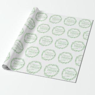 Happiness Is An Inside Job Green Wreath