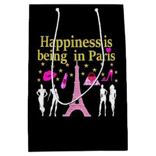 HAPPINESS IS BEING IN PARIS MEDIUM GIFT BAG