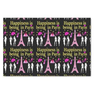 HAPPINESS IS BEING IN PARIS TISSUE PAPER