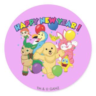 Happpy New Year Classic Round Sticker