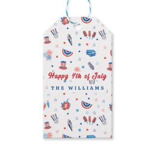 Happy 4th of July Gift Tags