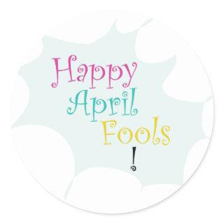Happy April Fool's Classic Round Sticker