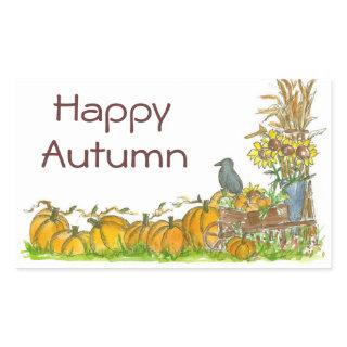 Happy Autumn Stickers Pumpkin Patch Crow