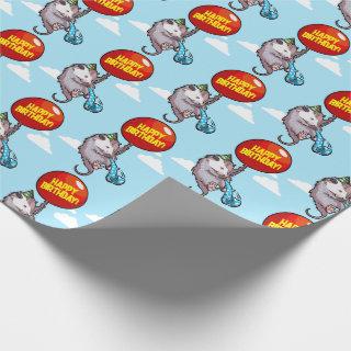 Happy Birthday! Change The Text Opossum Balloon