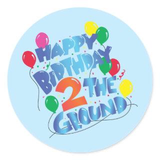 Happy Birthday Classic Round Sticker