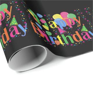 Happy Birthday, Colorful and Festive Design