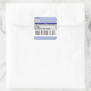 Happy Birthday Custom Windows 95 Computer Theme   Square Sticker