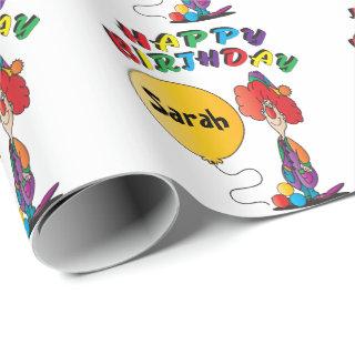 Happy Birthday Personalize Clown