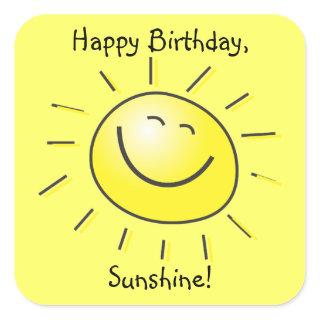 Happy Birthday, Sunshine! Sticker
