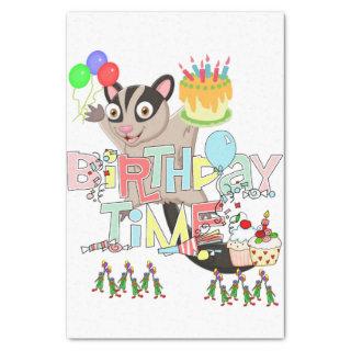 Happy Birthday Tissue Paper Possum Cake
