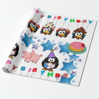 Happy Birthday  Penguin Pigs