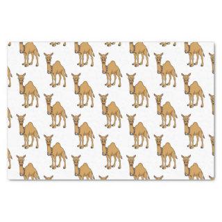 Happy camel cartoon illustration tissue paper