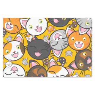 happy cats tissue paper