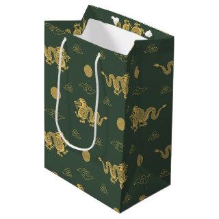 Happy Chinese New Year of Dragon Auspicious Clouds Medium Gift Bag