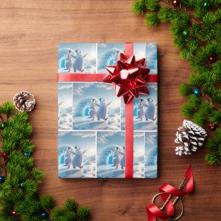 Happy Christmas Penguins Dancing