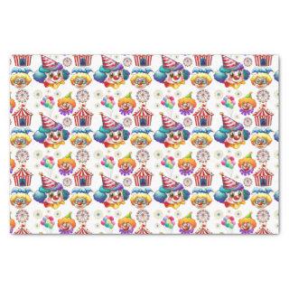 Happy Clowns Tissue Paper
