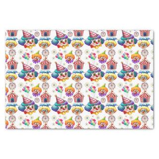 Happy Clowns Tissue Paper