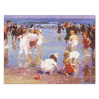 Happy Days at the Beach (by E.H. Potthast) Tissue Paper