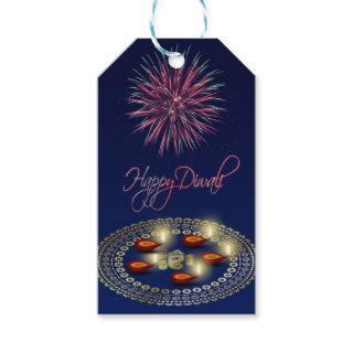 Happy Diwali Ganesha Rangoli - Gift Tag