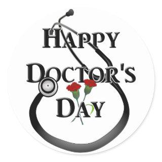 Happy Doctor's Day Classic Round Sticker