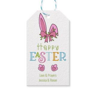 Happy Easter Bunny Ears Cute Treat Gift Tags