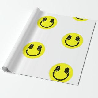happy face dj headphones edm music