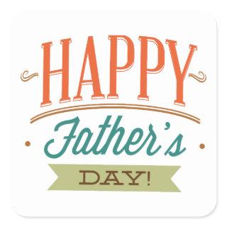 Happy Father’s Day Square Sticker