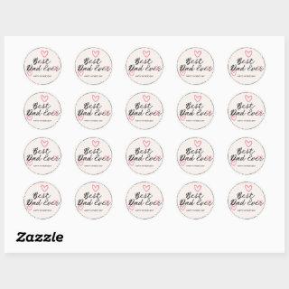 Happy Fathers Day- Best Dad Ever Classic Round Sticker