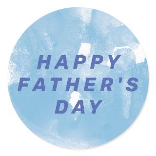 HAPPY FATHER'S DAY CLASSIC ROUND STICKER