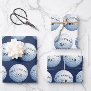 Happy Fathers Day Golf Ball Baller  Sheets