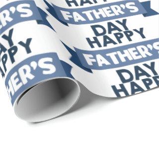 Happy Father's Day word art party wrap