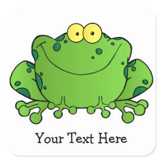 Happy Frog (personalized) Stickers