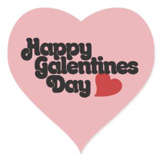 Happy Galentines Day Heart Sticker