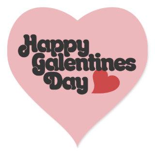 Happy Galentines Day Heart Sticker