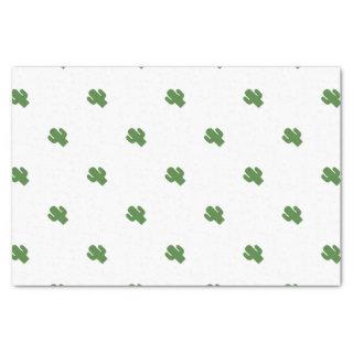 Happy green cactus in pink summer tissue paper