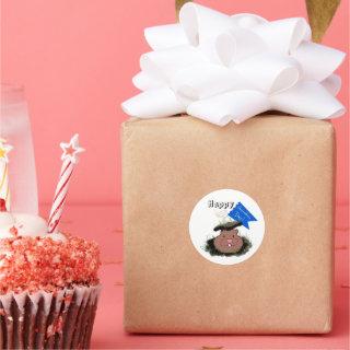 Happy Groundhog Day Celebration Classic Round Sticker