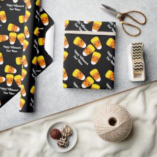 Happy Halloween black Candy Corn