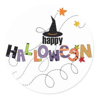 Happy Halloween Classic Round Sticker