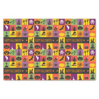 Happy Halloween Colorful Modern Icons | Holidays Tissue Paper