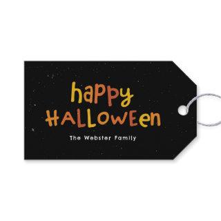Happy Halloween cute fun personalized Gift Tags