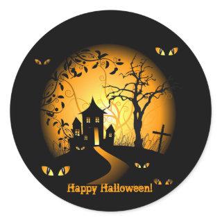 Happy Halloween! Haunted House Stickers