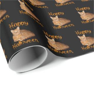 Happy Halloween Non-Scary Orange Tabby Cat